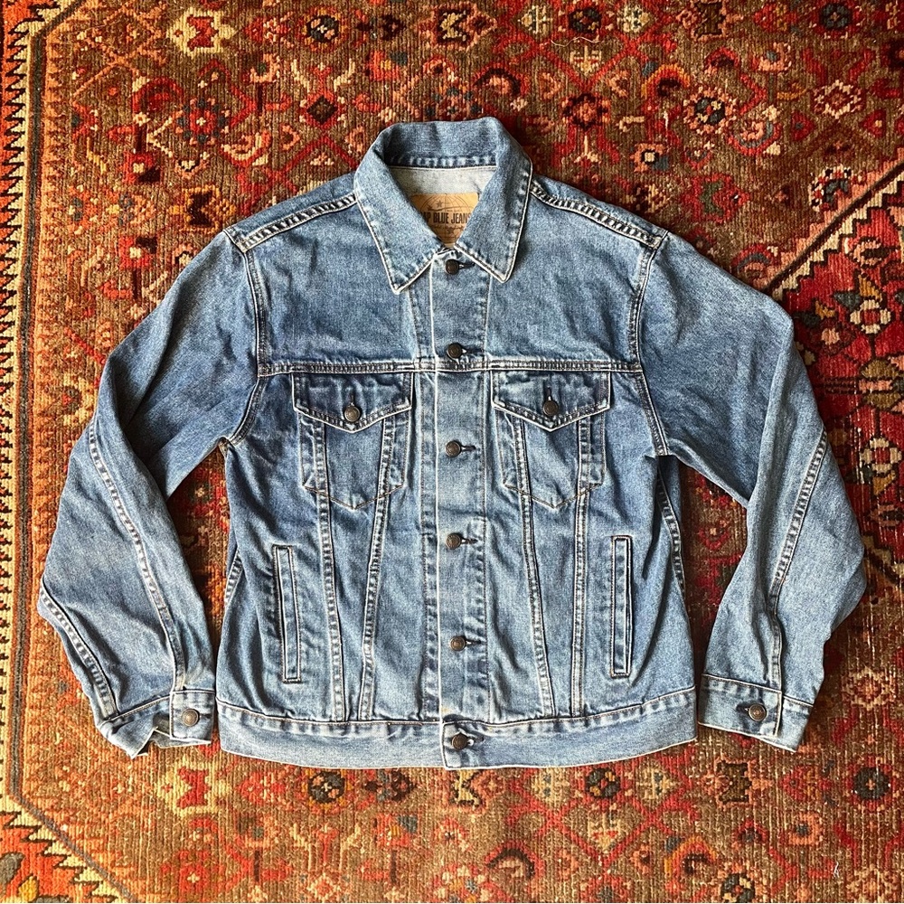 Vintage 90s GAP Medium Wash Denim Trucker Jacket